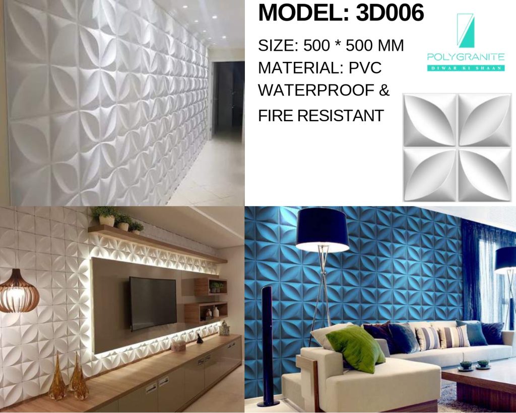 Waterproof PVC 3D Wall Panel